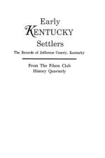 Early Kentucky Settlers af James R Bentley