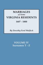 Marriages of Some Virginia Residents, Vol. IV af Dorothy Ford Wulfeck