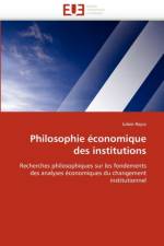 Philosophie  conomique Des Institutions af Reysz-J
