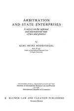 Arbitration and State Enterprises af Karl-Heinz Bockstiegel