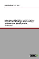 Zusammenhange Zwischen Dem Arbeitsklima Und Burnout in Der Pflege af Michael Grunert