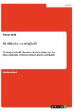 Ist Altruismus moeglich? af Tilman Graf