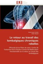 Le Retour Au Travail Des Lombalgiques Chroniques Rebelles af Collectif
