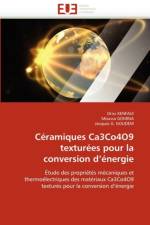 C ramiques Ca3co4o9 Textur es Pour La Conversion D  nergie af Collectif