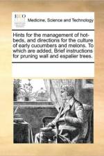 Hints for the Management of Hot-Beds, and Directions for the Culture of Early Cucumbers and Melons. to Which Are Added, Brief Instructions for Pruning Wall and Espalier Trees. af See Notes Multiple Contributors