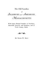 The Old Families of Salisbury and Amesbury, Massachusetts af David Webster Hoyt