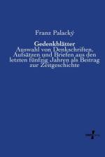 Gedenkblatter af Franz Palacky