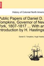 Public Papers of Daniel D. Tompkins, Governor of New York, 1807-1817 ... with an Introduction by H. Hastings. af Hugh Hastings