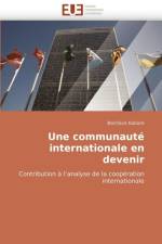 Une Communaut  Internationale En Devenir af Kabore-B