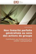 Non linearite parfaite generalisee au sens des actions de groupe af Louis Poinsot