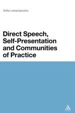 Direct Speech, Self-presentation and Communities of Practice af Dr Sofia Lampropoulou