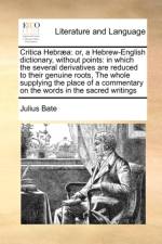 Critica Hebraea af Julius Bate