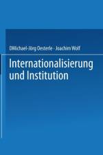 Internationalisierung Und Institution
