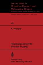 Hauptaustauschschritte (Principal Pivoting) af K. Wendler