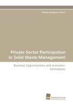 Private Sector Participation in Solid Waste Management af Patrick Louigueur Dorvil