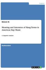 Meaning and Intension of Slang Terms in American Rap Music af Melanie W