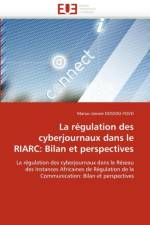 La R gulation Des Cyberjournaux Dans Le Riarc af Dossou-Yovo-M