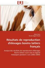 R sultats de Reproduction d'' levages Bovins Laitiers Fran ais af Collectif