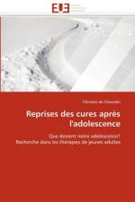 Reprises Des Cures Apr s l'Adolescence af De Chauvelin-C
