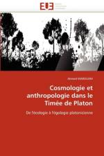 Cosmologie et anthropologie dans le timee de platon af Marouani-A