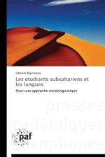 Les Etudiants Subsahariens Et Les Langues af Bigirimana-C