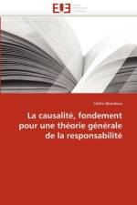 La Causalit , Fondement Pour Une Th orie G n rale de la Responsabilit af Beaudeux-C