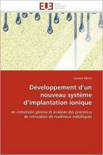 D veloppement d''un Nouveau Syst me d''implantation Ionique af Marot-L