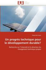 Un Progr s Technique Pour Le D veloppement Durable? af Da Costa-P
