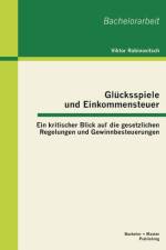Glucksspiele und Einkommensteuer af Viktor Rabinovitsch