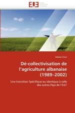 D -Collectivisation de L Agriculture Albanaise (1989 2002) af CIVICI-A