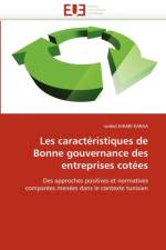 Les Caract ristiques de Bonne Gouvernance Des Entreprises Cot es af Khiari Karaa-W