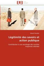 Legitimite des savoirs et action publique af Chevalier-G