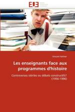 Les Enseignants Face Aux Programmes d'Histoire af Geitner-V