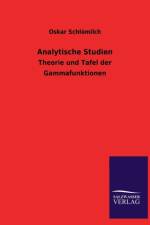 Analytische Studien af Oskar Schloemilch