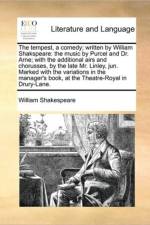 The Tempest, a Comedy; Written by William Shakspeare af William Shakespeare
