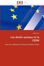 Les Droits Sociaux Et La Cedh af Collectif