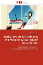 Institutions de Microfinance Et Entrepreneuriat F minin Au Cameroun af Esson Assoua-A