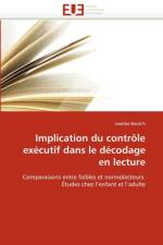 Implication du controle executif dans le decodage en lecture af Boulc'h-L