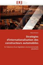 Strategies d'internationalisation des constructeurs automobiles af Franzoni-R