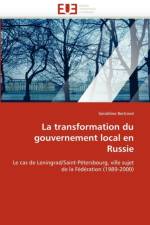 La Transformation Du Gouvernement Local En Russie af Bertrand-G