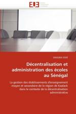 D centralisation Et Administration Des  coles Au S n gal af Cisse-D