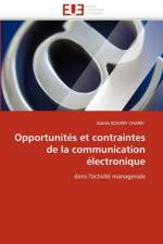 Opportunit s Et Contraintes de la Communication  lectronique af Boukef Charki-N