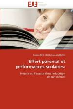 Effort Parental Et Performances Scolaires af Ben Ouada Ep Jamoussi-H