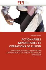 Actionnaires Minoritaires Et Operations de Fusion af Trebucq-S