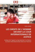 Les droits de l''homme devant la cour internationale de justice af Oumba-P