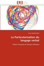 La Particularisation Du Langage Verbal af Massoumou-O