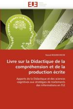 Livre Sur La Didactique de la Compr hension Et de la Production  crite af Boudechiche-N