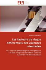 Les Facteurs de Risque Diff rentiels Des Violences Criminelles af Combalbert-N