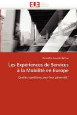 Les Exp riences de Services   La Mobilit  En Europe af Azevedo Da Cruz-A
