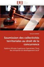 Soumission Des Collectivit s Territoriales Au Droit de la Concurrence af Journet-R
